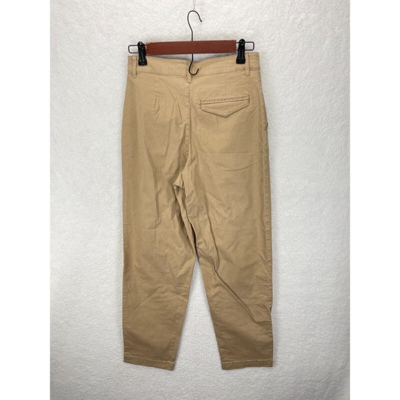 Mango Cargo Pants Women’s‎ Size 2 Beige Straight Leg Regular Waist Utility NWT - Picture 6 of 8